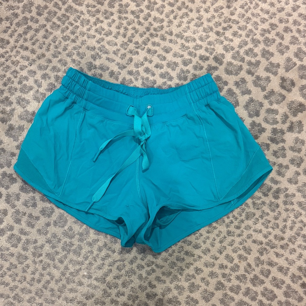 lululemon athletica Aqua/Turquoise green Women's Running Shorts